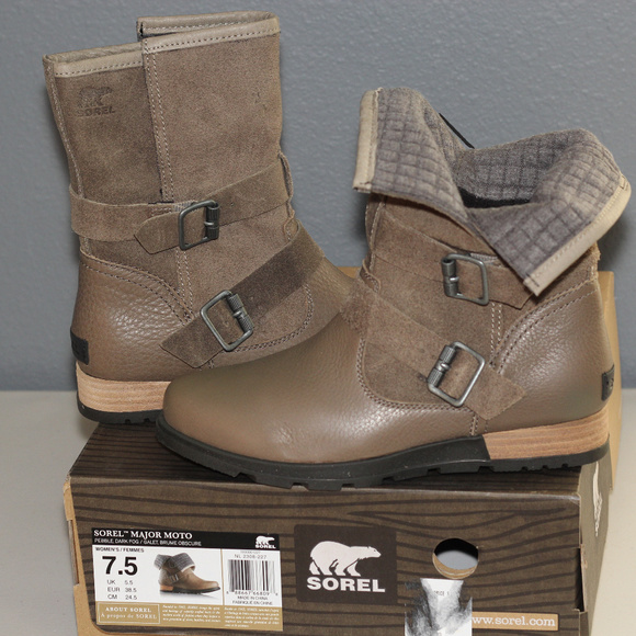 sorel women's major moto boots